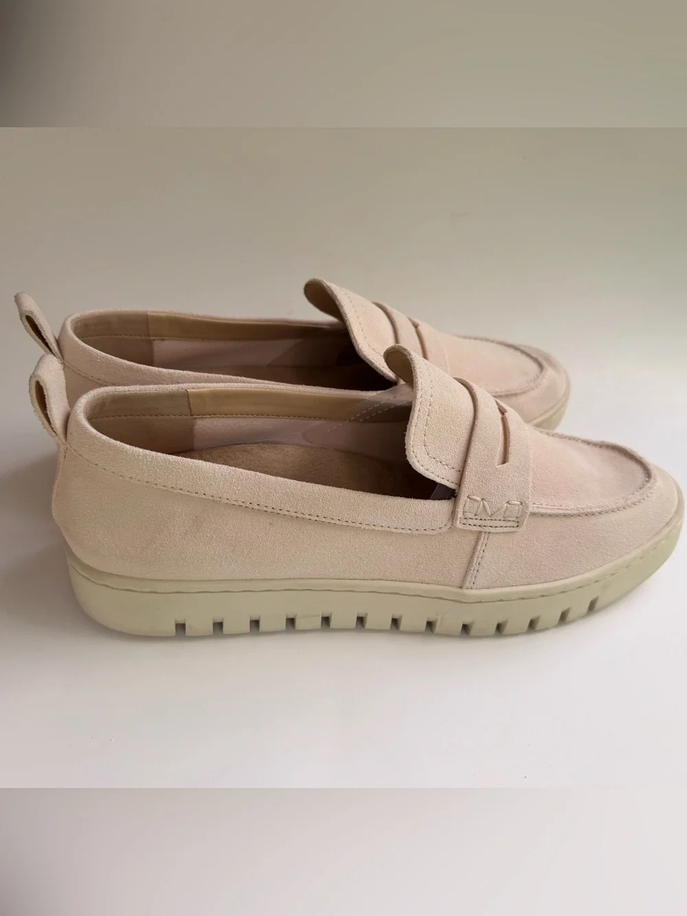 Vionic Uptown Loafers Blush Pink Suede Slip-On Comfort Shoes Women’s Size 11 EUC